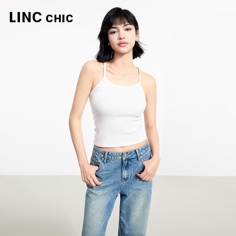 Women s Urban Chic Ultra-Short Slim-Fit Cami Top M