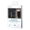 LogiLink DisplayPort DP/M To HDMI+DVI+VGA Adapter, 4K/30 Hz, Black, 0.1 M