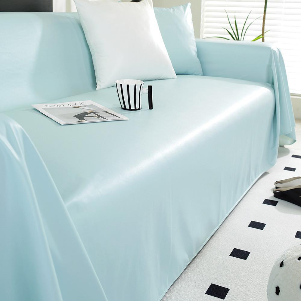 1pcs Simple Solid Color Sofa Mat Waterproof Non-slip Couch Cushion Four Season Universal  Protector Towel Case Home Decor