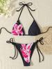 Sexy Zweiteiliger Bikini-Badeanzug mit Dreiecks-Cup-Print, Elegant und Bequem für den Sommerurlaub