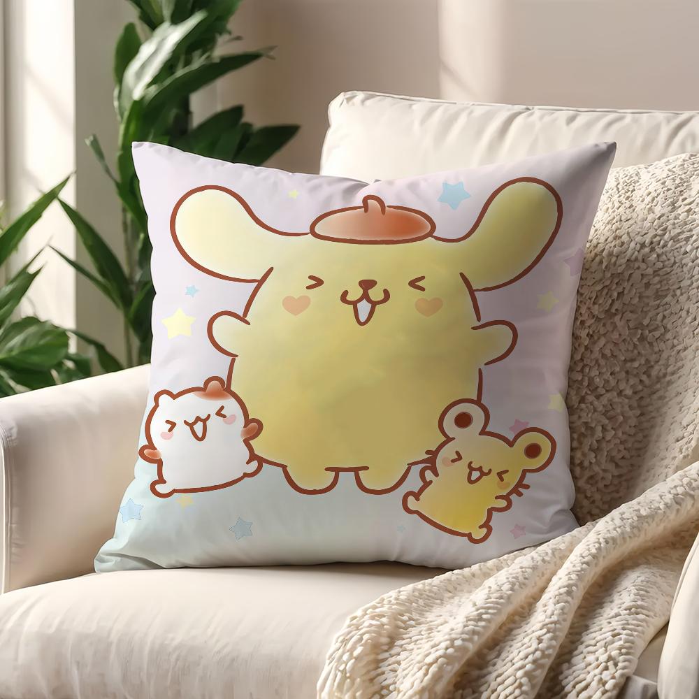 Kawaii PPompompurin cushion cover For Pillow Printing Sofa Decoration Home Car Room Coffee Shop Office Nordic Simplicity