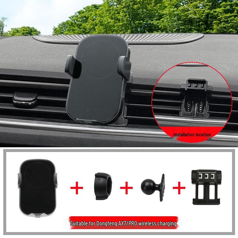 Wireless Charging Navigation Phone Holder for 19-22 Dongfeng AX7/21AX7PRO
