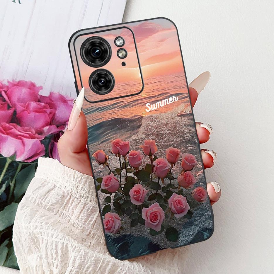 Für Motorola Edge 40 Hülle XT2303-2 Niedliche Katze Löwe Bemalte Abdeckung Weiche TPU Handyhülle Für Motorola Edge 40 Neo Moto Edge40 5G Hülle