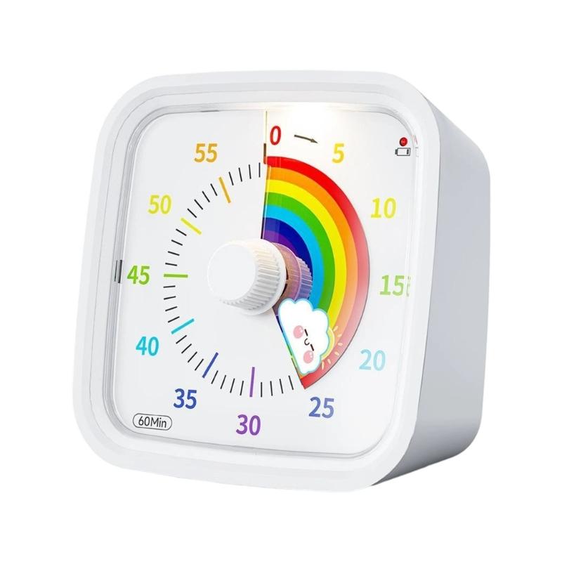 Fun Cartoon Shaped Noiseless Operation Timer For Children Learning Playtimes Practical Time Management Tool