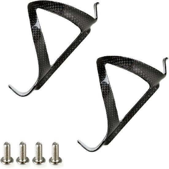 PERGEAR Carbon Fiber Lightweight Bicycle Water Bottle Cage for Cycling