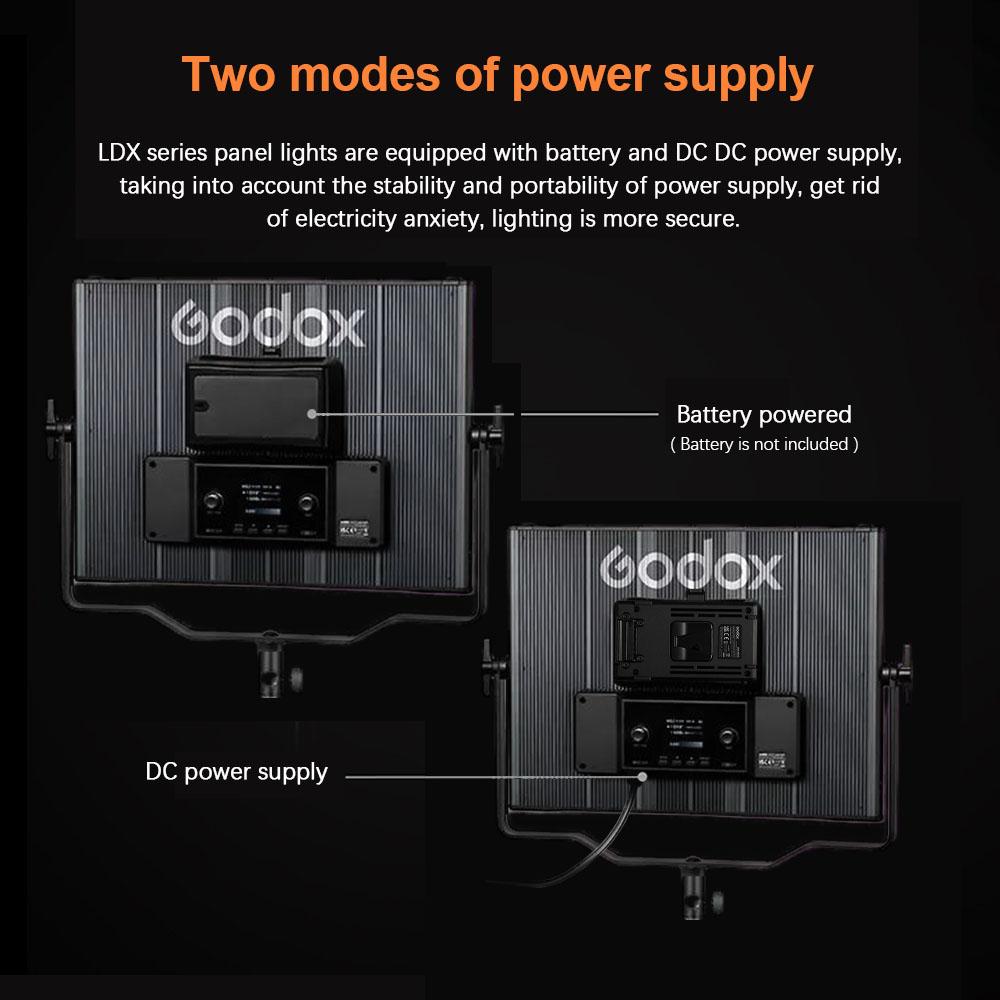 GODOX LDX100Bi Двухцветный светодиодный светильник для фотосъемки — фото 6