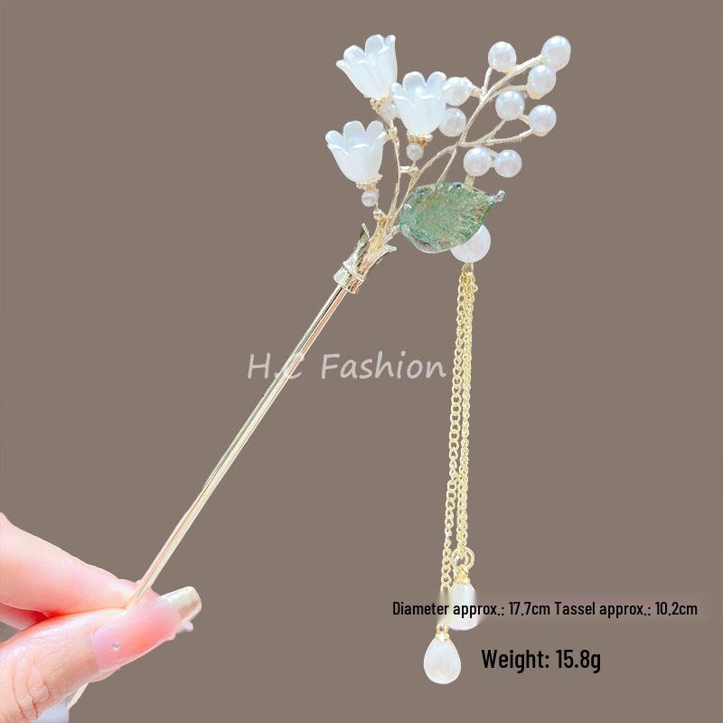 Cherry Blossom Tassel Hairpins: Elegant Hanfu Inspired Hair Accessories for Spring and Summer