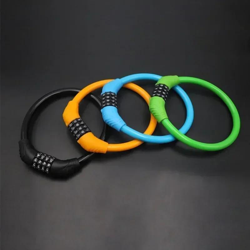 Portable 4-Digit Bike Cable Lock – Reinforced Alloy Steel, Lightweight for Cycling & Travel