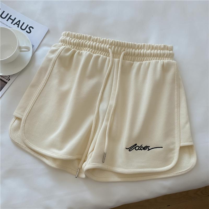 

Sports Shorts Summer New Loose Shorts Women s Shorts Casual Shorts 2XL бежевий