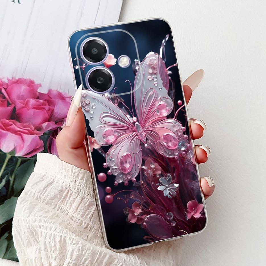 For Oppo A3 A3x 4G Case CPH2641 Luxury Fashion Painted Cover Clear Silicone Phone Case For Oppo A3x OppoA3 OppoA3x 4G Soft Shell