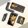 ABEEL For Oppo Find N3 Flip 5G Anti-Scratch Protective Case Litchi Texture PU Leather Coated PC Phone Cover