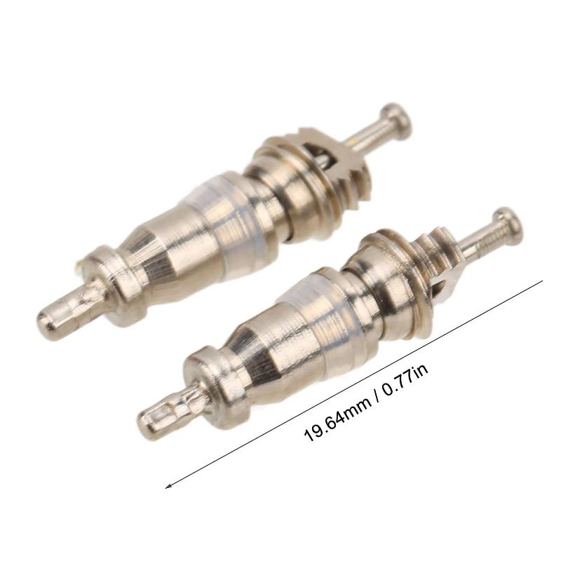 100Pcs Schrader Valve Core R12 Heavy Duty for Car Air Conditioner and Bicycle Tire Leak Prevention Solution