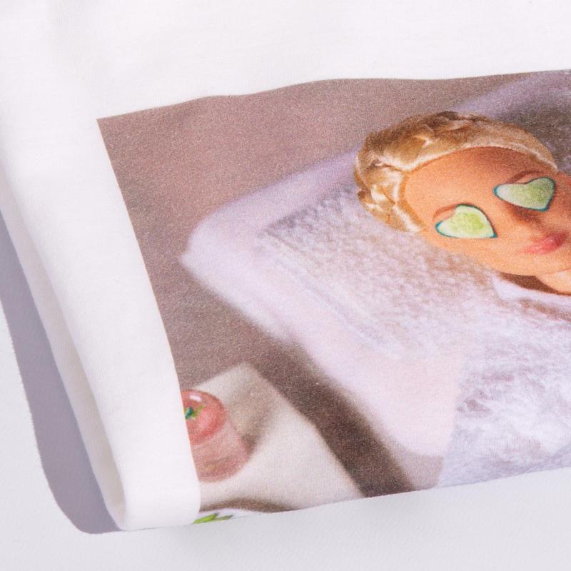 Barbie Womens Short Sleeved T-Shirt White Barbie Doll Print