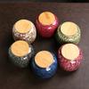 Creative Irregular Grain Ceramic Tea Cans Portable Mini Storage Box Moisture-proof Sealed Candy Coffee Can Storage Container New