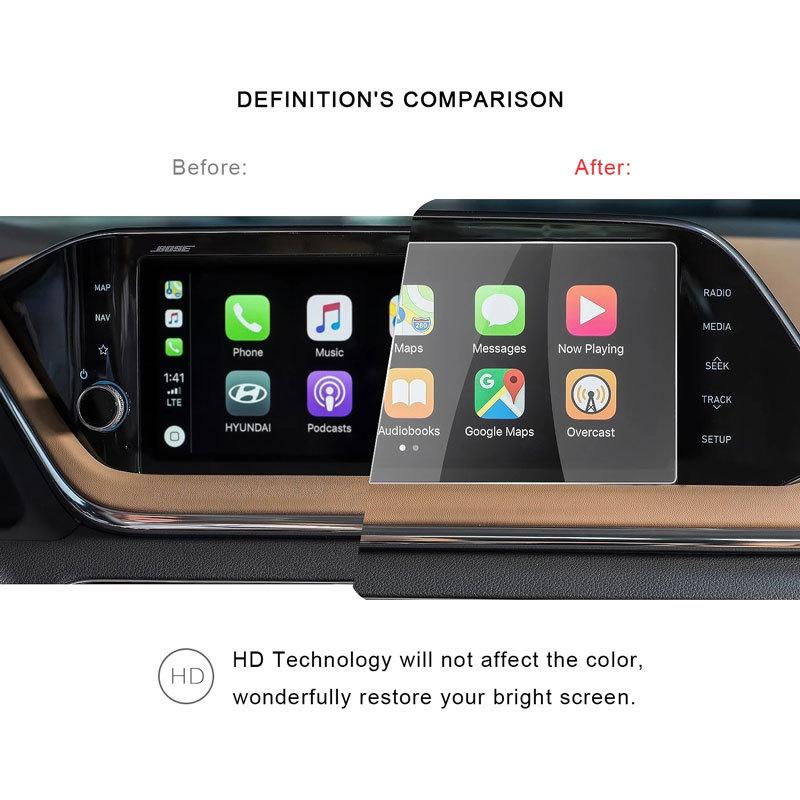 For Sonata DN8 10.25 Inch Car Navigation Touch Center Screen Protector Auto Interior Accessories Tempered Glass Film