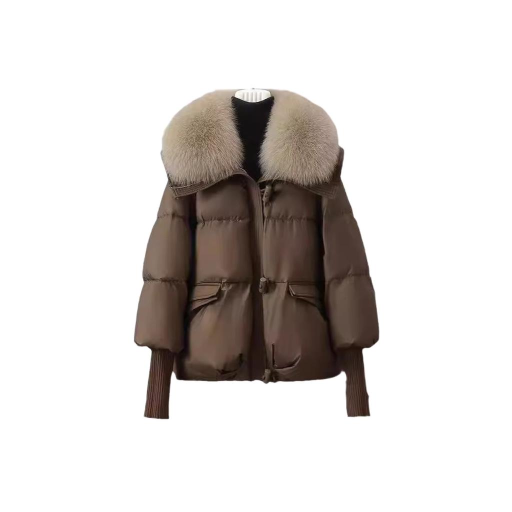 Women's Down Jacket Oversize Fox Fur Thickened WarmOuterwear