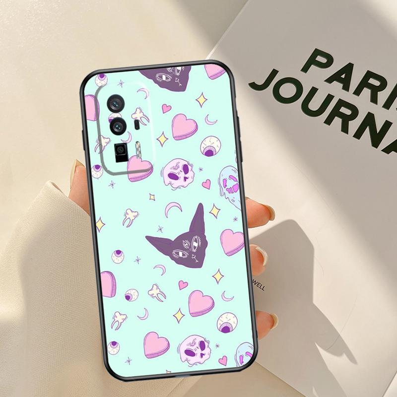 Girly Pastel Witch Goth Case For Xiaomi 14 15 Ultra 13T 14T 15T Pro 17 Pro Max POCO X7 Pro X3 X5 X6 F5 F6 F7 F8 Coque