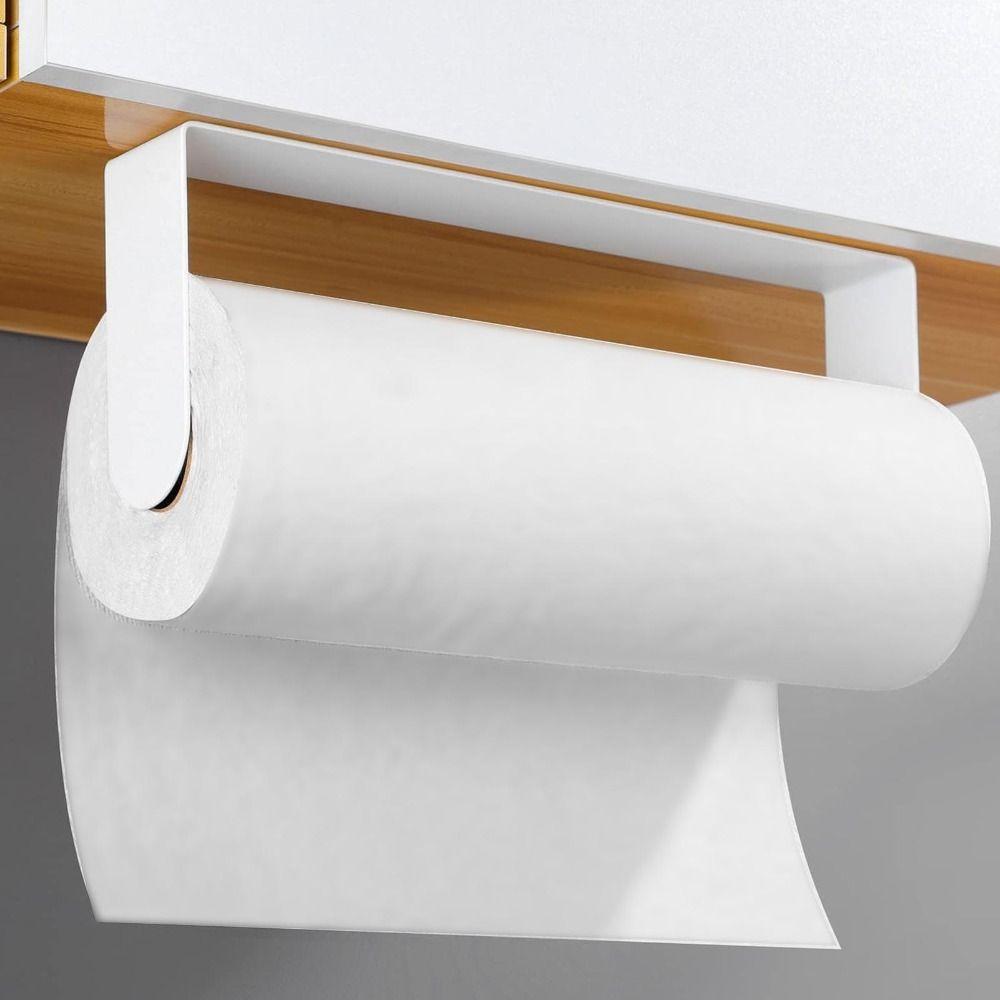 Self Adhesive Paper Towel Holder under Cabinet Black White Paper Towel Rack Under Cabinet