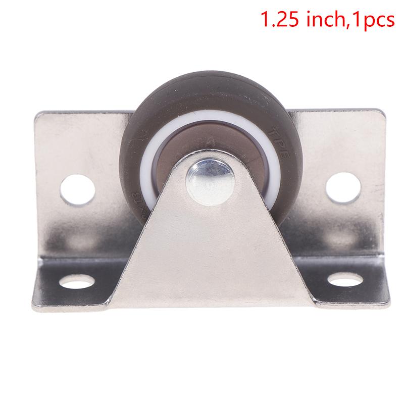 1/4Pcs Silent Rubber Casters, Drawer Wheels, For Furniture Kitchen Cabinet Table ,Of Side Installation Low Profile Replace Wheel