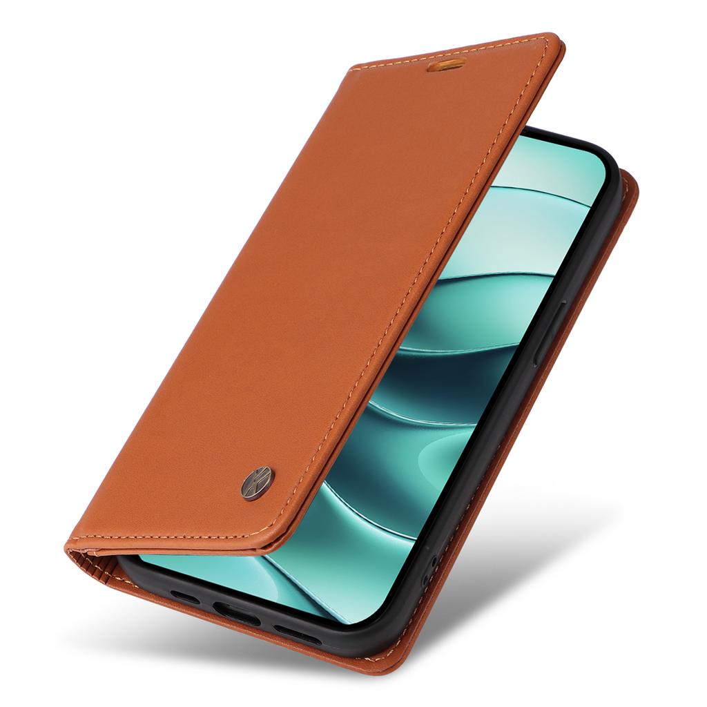 YIKATU YK-001 For Xiaomi Redmi Note 14 5G Case Stand Leather Phone Cover Strong Magnetic Closure