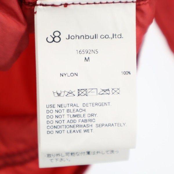 unused Johnbull Long sleeve Garment die Zip hoodie M Red Nylon Men's Used