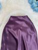 European-South African Satin Fishtail Maxi Skirt – Elegant Resort Style