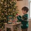 24denní vánoční cihlový ozdobný adventní kalendář 3D mini vánoční odpočítávání stavebnice vánoční stromek závěsný sváteční párty dekorace