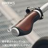 BROOKS Japanese Brooks Bicycle Grips ERGONOMIC LEATHER GRIP Ergonomic Leather Grip Black Ergonomic Design (Brooks) [Official Product] 130/100mm
