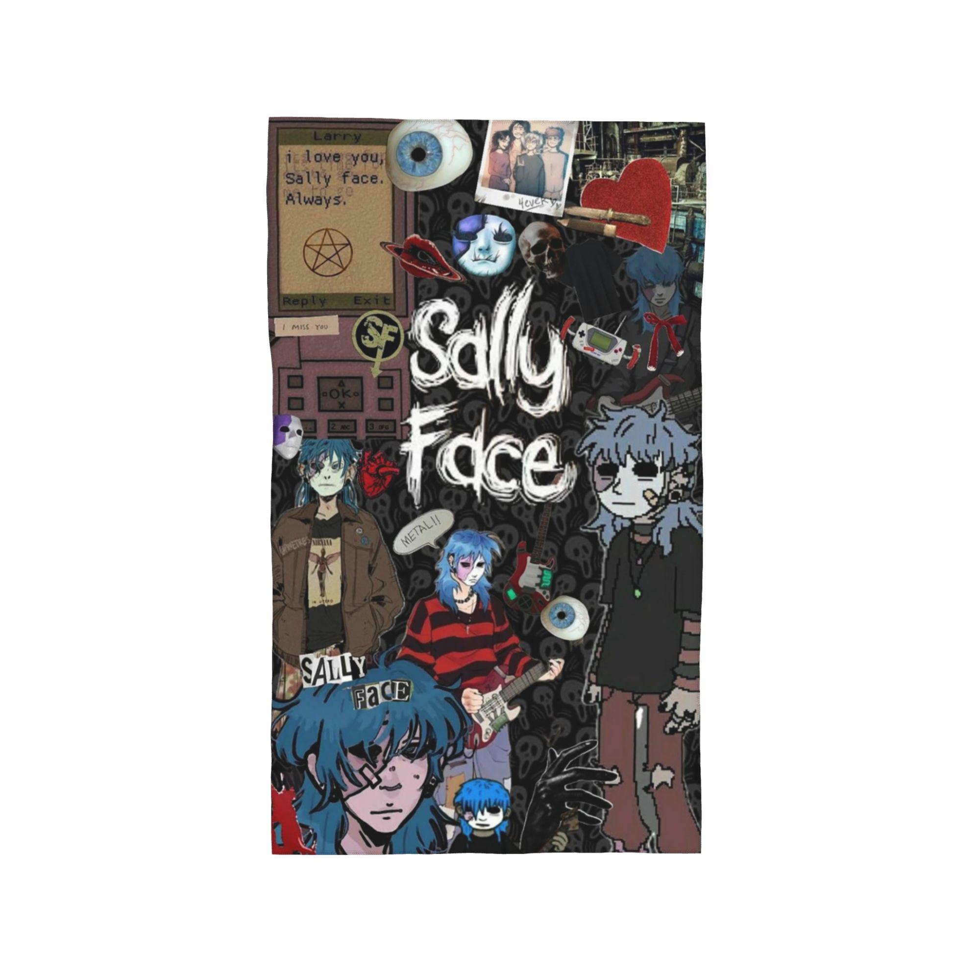 Sally Face Game Anime SF Soft Face Towel Quick Dry Pool Bath Cotton Towels Absorbent W30*H60(CM)