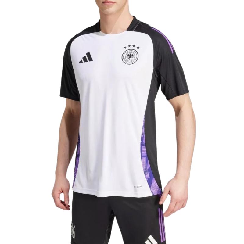 adidas Aeroready Dfb Tr Jsy Round Neck Breathable Color Block Football Shirt Men Tops IP8246