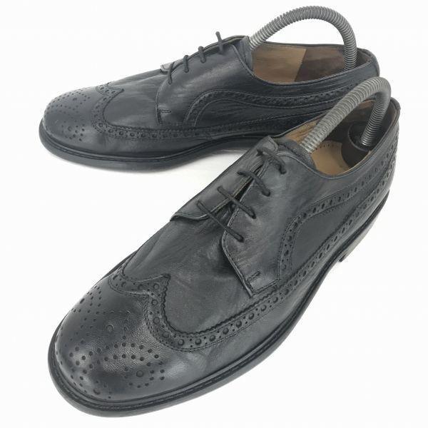 

Lloyd Germany Heavy Leather Wingtip 25.0 Black Medallion Dress Shoes Business