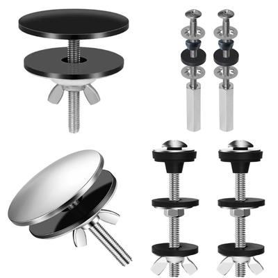 2Pcs Toilet Seat Bolts Set Portable Sturdy Replacement Screws and Rubber Washers for Secure Easy Installation Designs