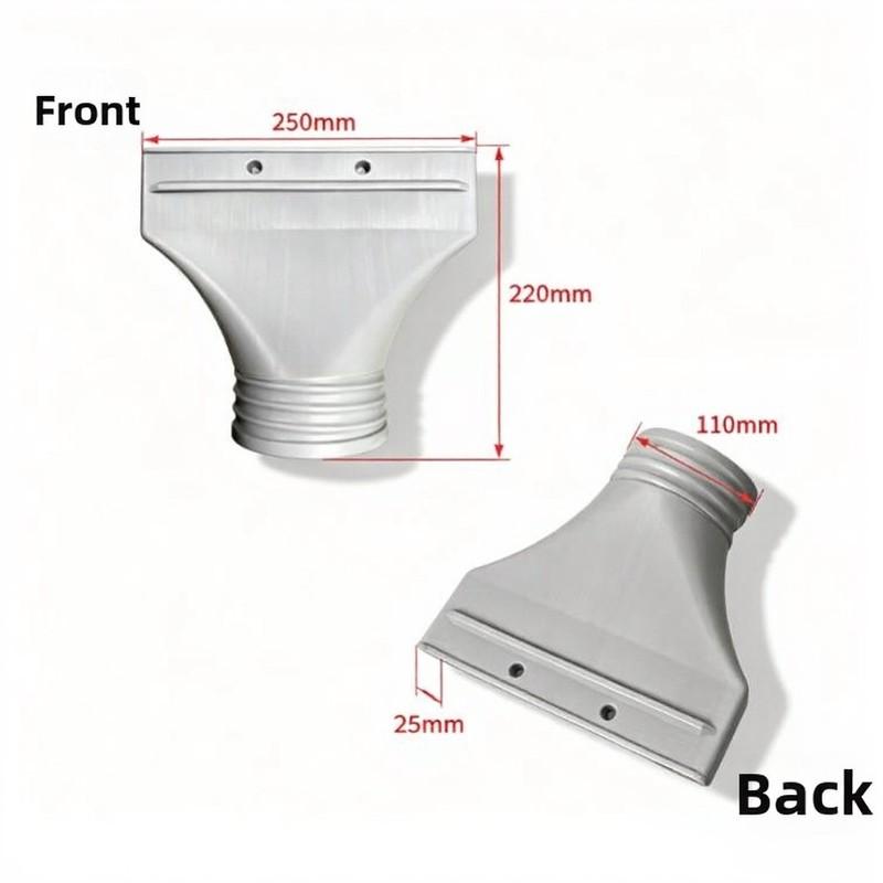 Flat Type Portable Air Conditioner Window For Exhaust Hose Adapter For 110mm Diameter AC Unit Dryer Venting Kit Home Auto Use