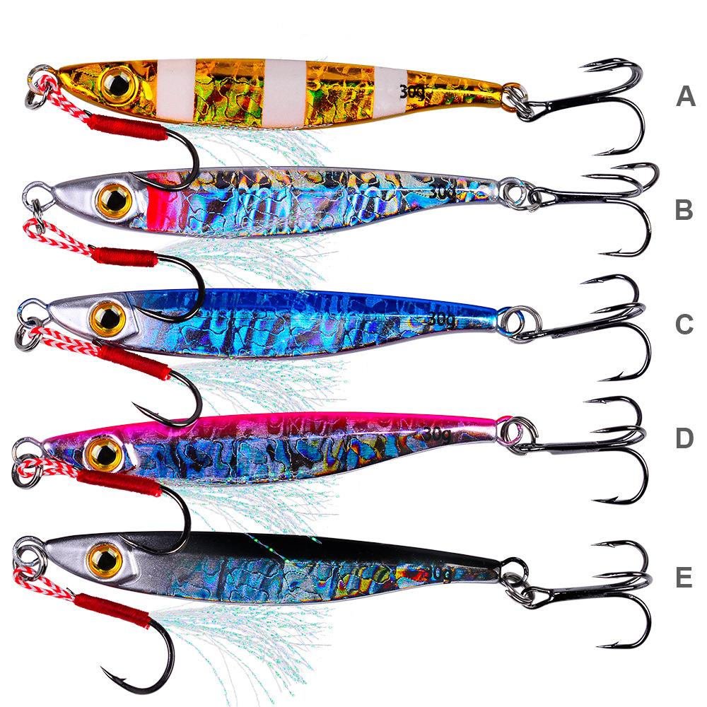 Lure Plate Lead Fish 7g 10g 15g 20g 30g Freshwater Sea Fishing Qiaozui Mandarin Fish Lure Sequins