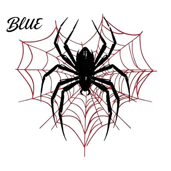 Spinnenweb Raam Zwart Rood Glas Herbruikbare Sticker Sticker Statisch Halloween Decal Niet-beschadigend Klevend Patroon voor Huis Winkel Kleuterschool