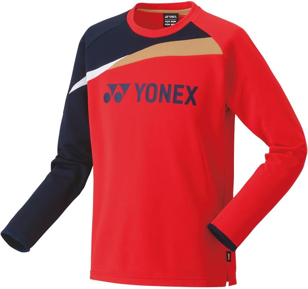 [Yonex] Long Sleeve Shirt Light Trainer (Fit Style) Sunset Red (496) M