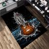 1Pc Guitar Print Rug - home decoration Carpet For Living Room Bedroom Flooring Computer Chair Area Rug