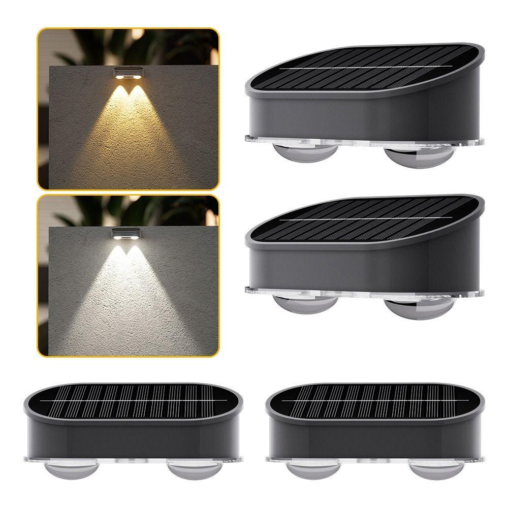 Waterproof RGB Wall Light Wall-Mounted Solar Ambient Lighting Wall Lamp Exterior House Decor