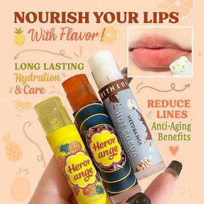1PCS Feuchtigkeitsspendende Fruit Lip Balm Lang Anhaltende Nährt Lippen Reduzieren Lip Linie Anti Aging Anti-trocknung Feuchtigkeit Lip pflege Lippenstift