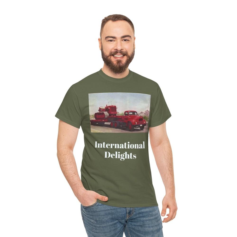 Vintage International Truck AD #1 Retro Cotton Tee Shirt Unisex T-Shirt XL
