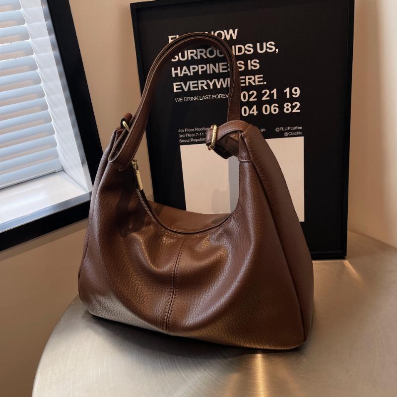 Large-capacity fashionable high-end textured women's bags, new simple and trendy versatile tote bags, commuting shoulder bags to work