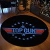 Fashion Fighter Aircraft Top Gun Round Carpet Living Room Bedroom Carpet Non -slip Door Pad Yoga Mat Floor Mats Birthday Gift