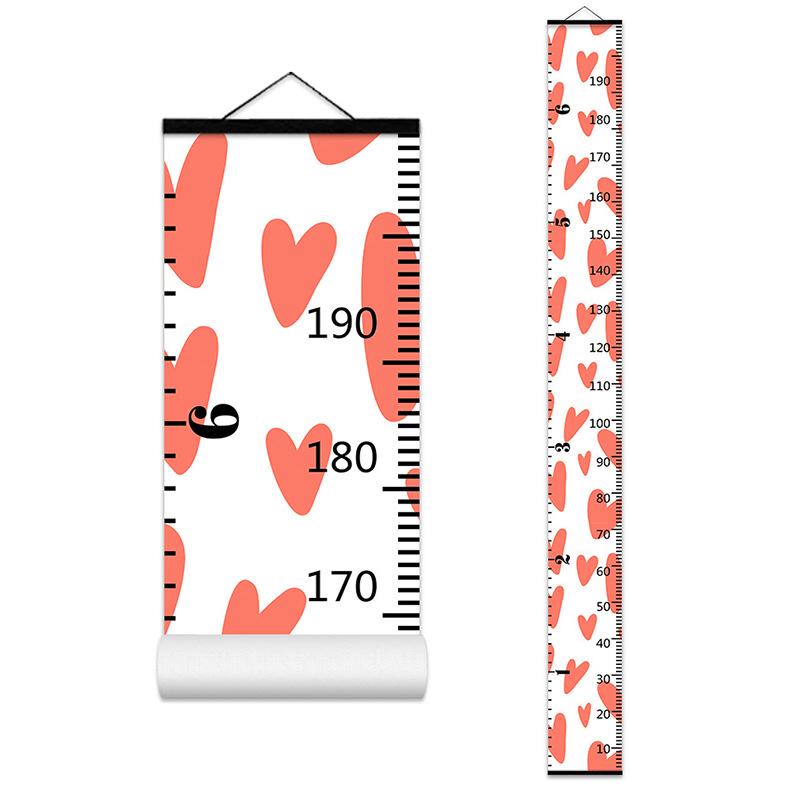 Nordic Style Children's Height Chart - Decorative Wall Hanging Measuring Sticker