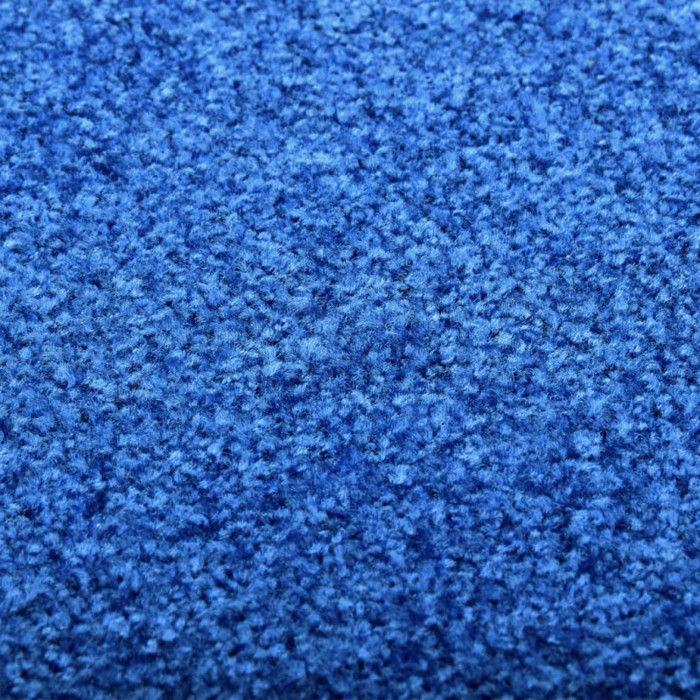 VidaXL Washable Doormat Blue 60x90 Cm