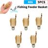 10-1PC Fishing Beads Feeder Cage Hooks Components Carp Bait Cage with Iron Head Stoppers Carp Beads Fishing Tackles Fishing Part