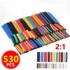 127/328/530pc HEAT SHRINK TUBING Sleeve Cable Wire Wrap Tube Assortment Kit Set Wire Cable Insulation Sleeved Protecter