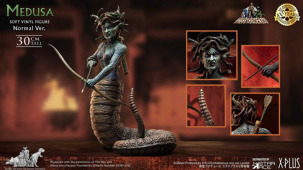 Star Ace Toys Medusa Soft Vinyl Socha Výška 320 mm PVC lakovaný Kompletní obrázek cca. Bez měřítka