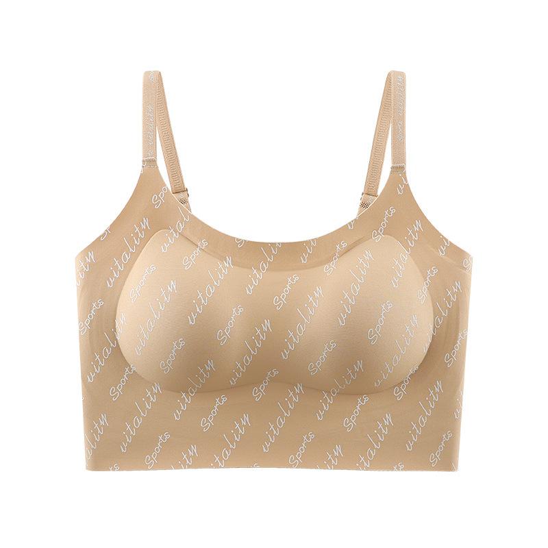 Alphabet vest seamless women's comfortable gathering breast anti-sagging bra