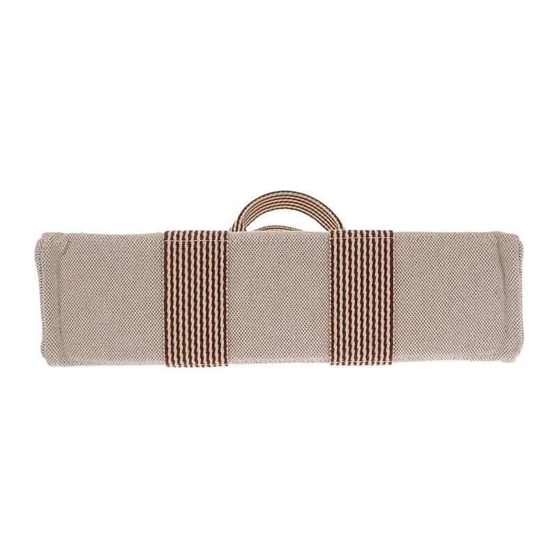 HERMES   Tote Bag beige/Brown canvas Women