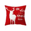 Christmas Decoration Theme Cartoon Print Pattern Cushion Cover For Home Living Room Sofa Pillow Cover